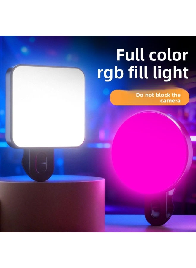 مصباح جيب، مصباح مقبض هاتف ميني – مصباح جو RGB ثلاثي الألوان مخصص للمنتجين، مصباح إضافي تصوير محمول - Image 5